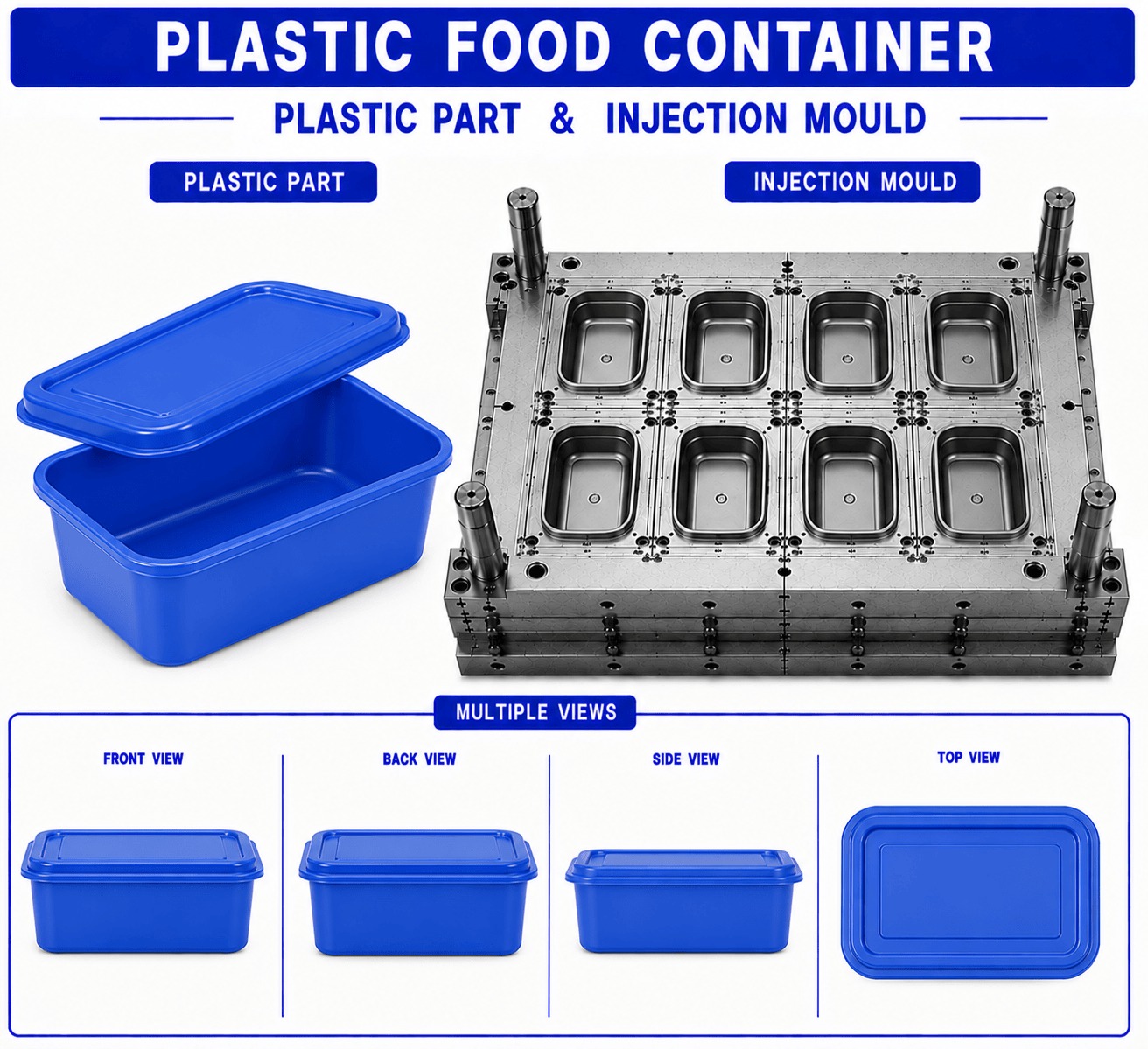 Plastic Food Container Mould and Moulding Service